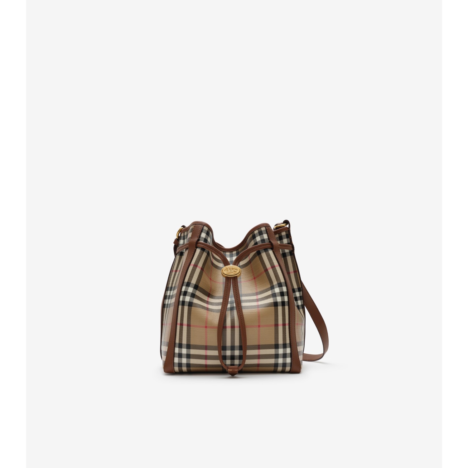 Mini Check Bucket Bag