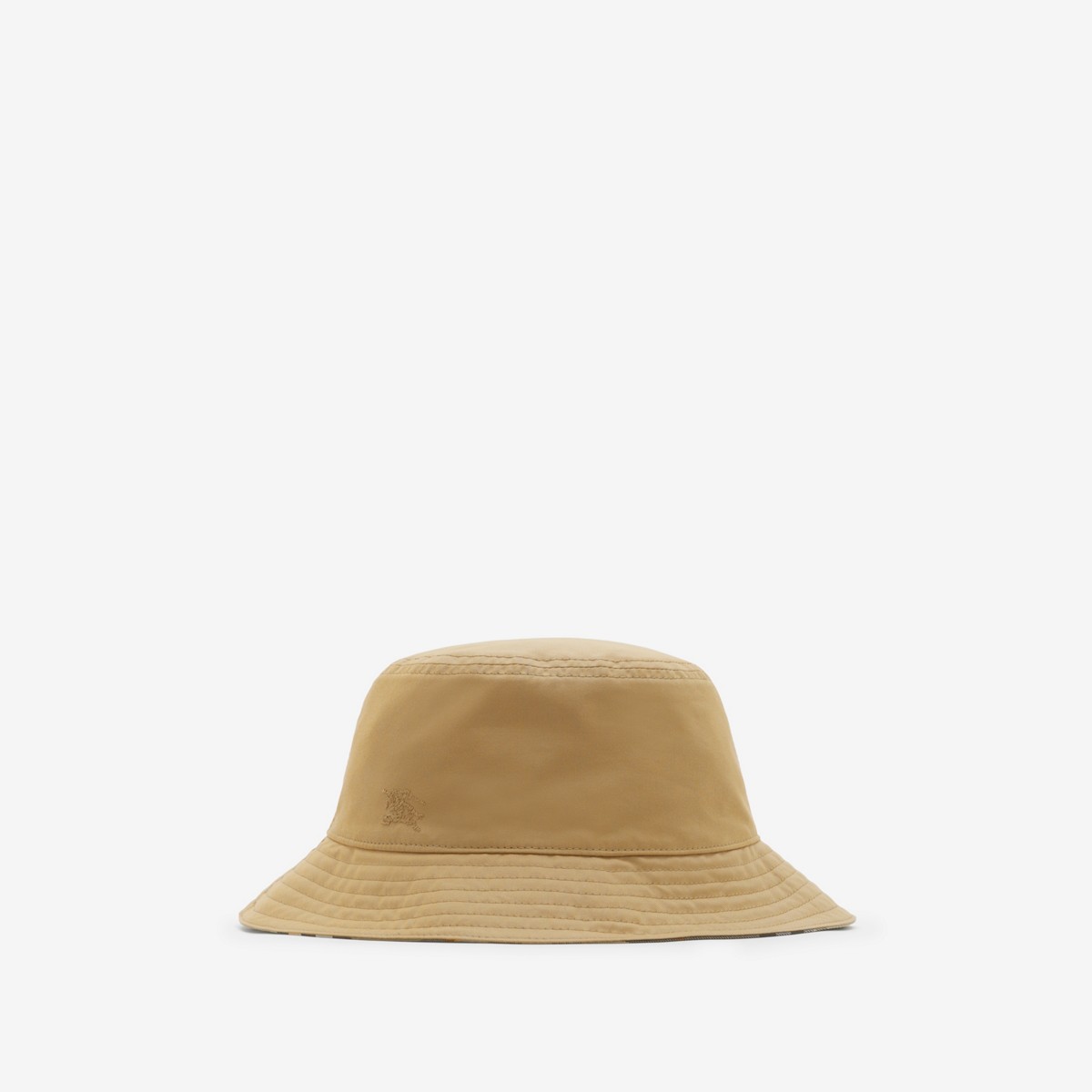 Shop Burberry Reversible Cotton Bucket Hat In Spelt