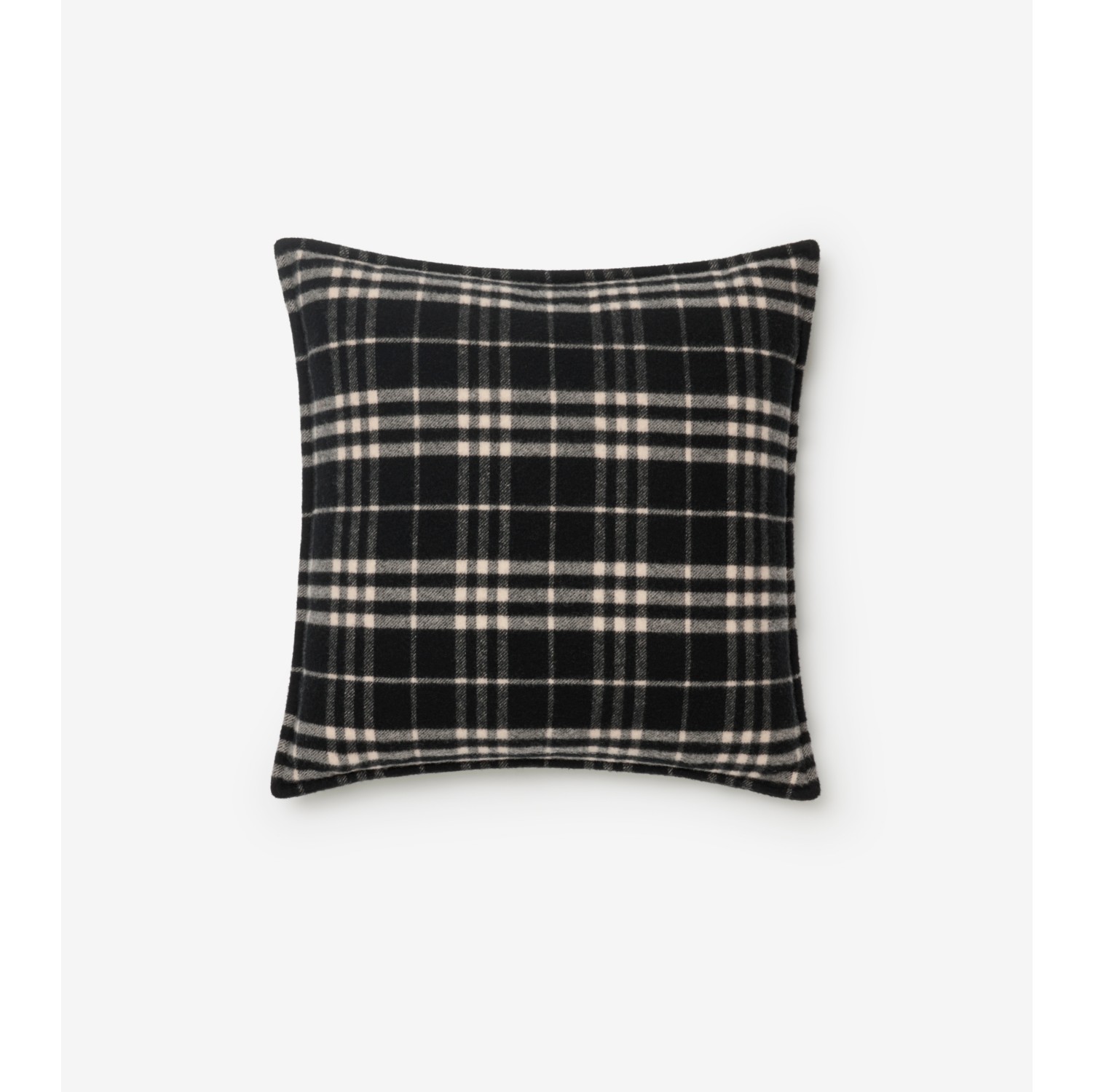 Coussin en laine et cachemire Check