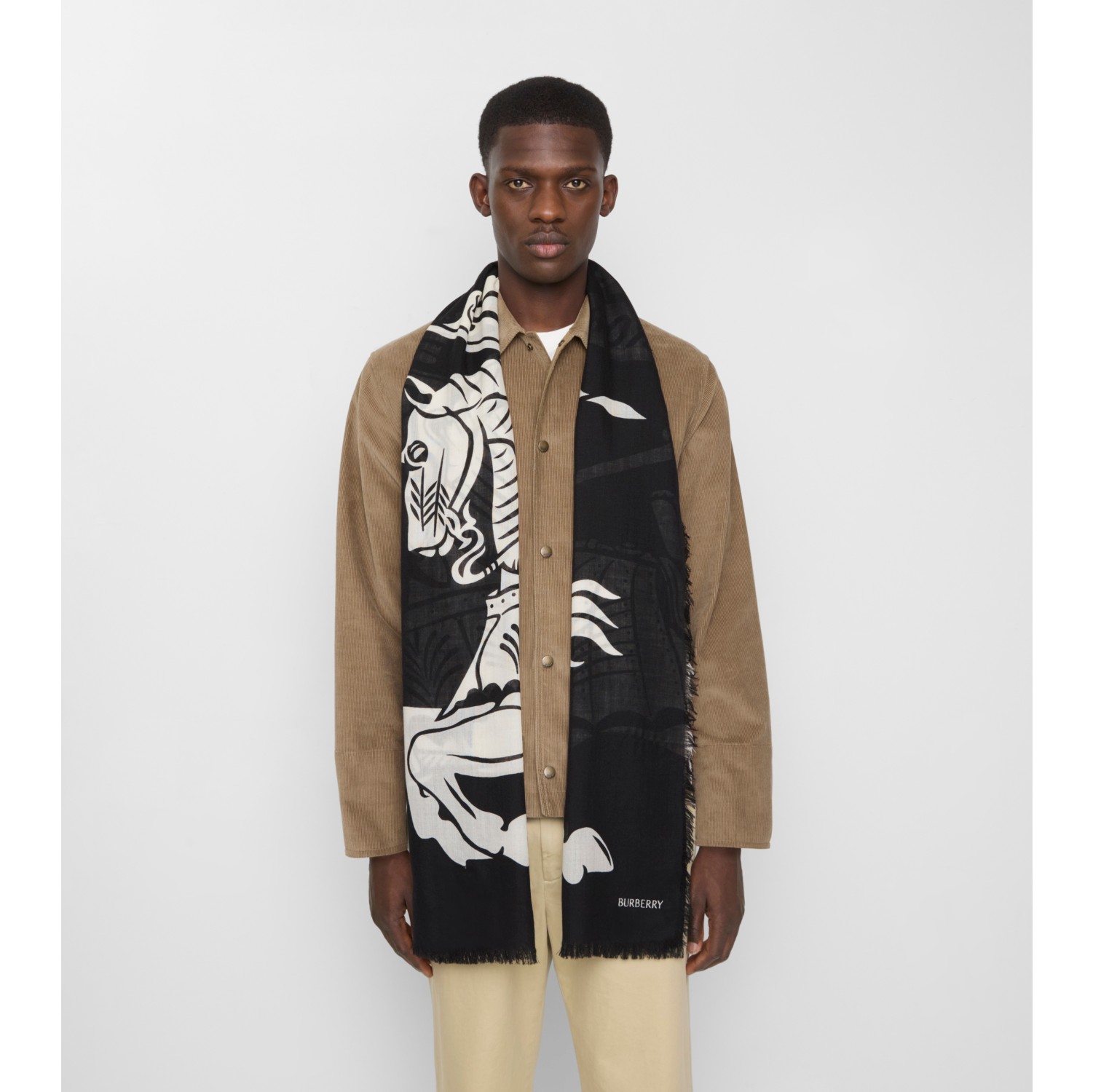 Wide EKD Wool Scarf