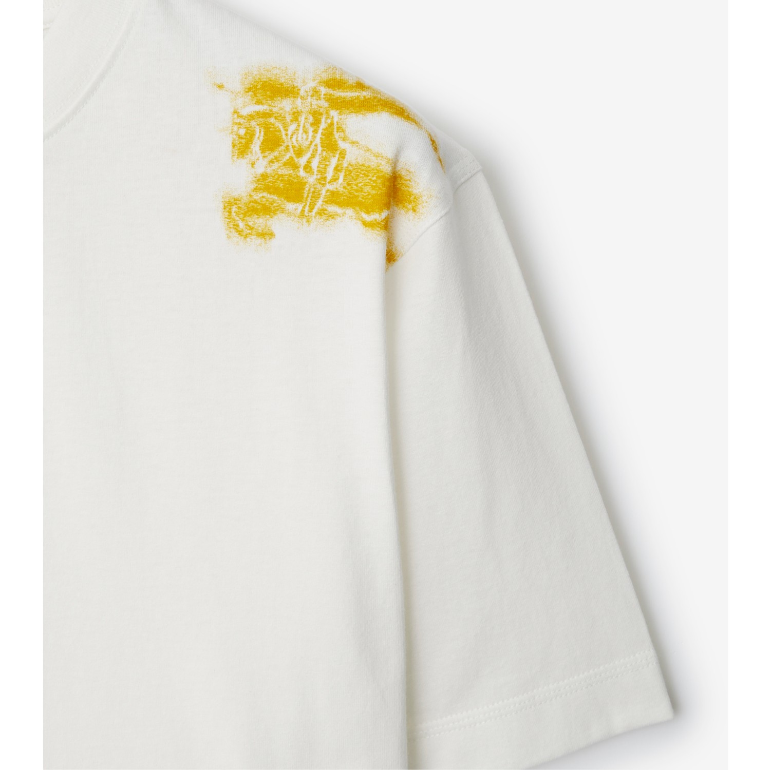 Cotton T-shirt in Salt - Men | Burberry® Official