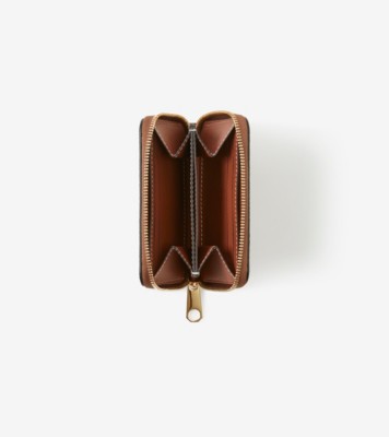 Small Check Zip Wallet in Archive beige/briar brown - Women, Vintage Check  | Burberry® Official