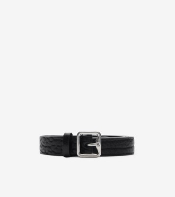 Burberry B bucked leather belt - Blue