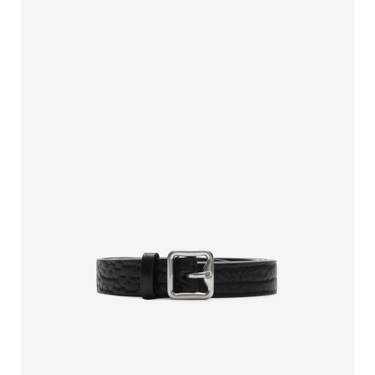 Leather B Buckle Belt in Black - Women | Burberry® Official
