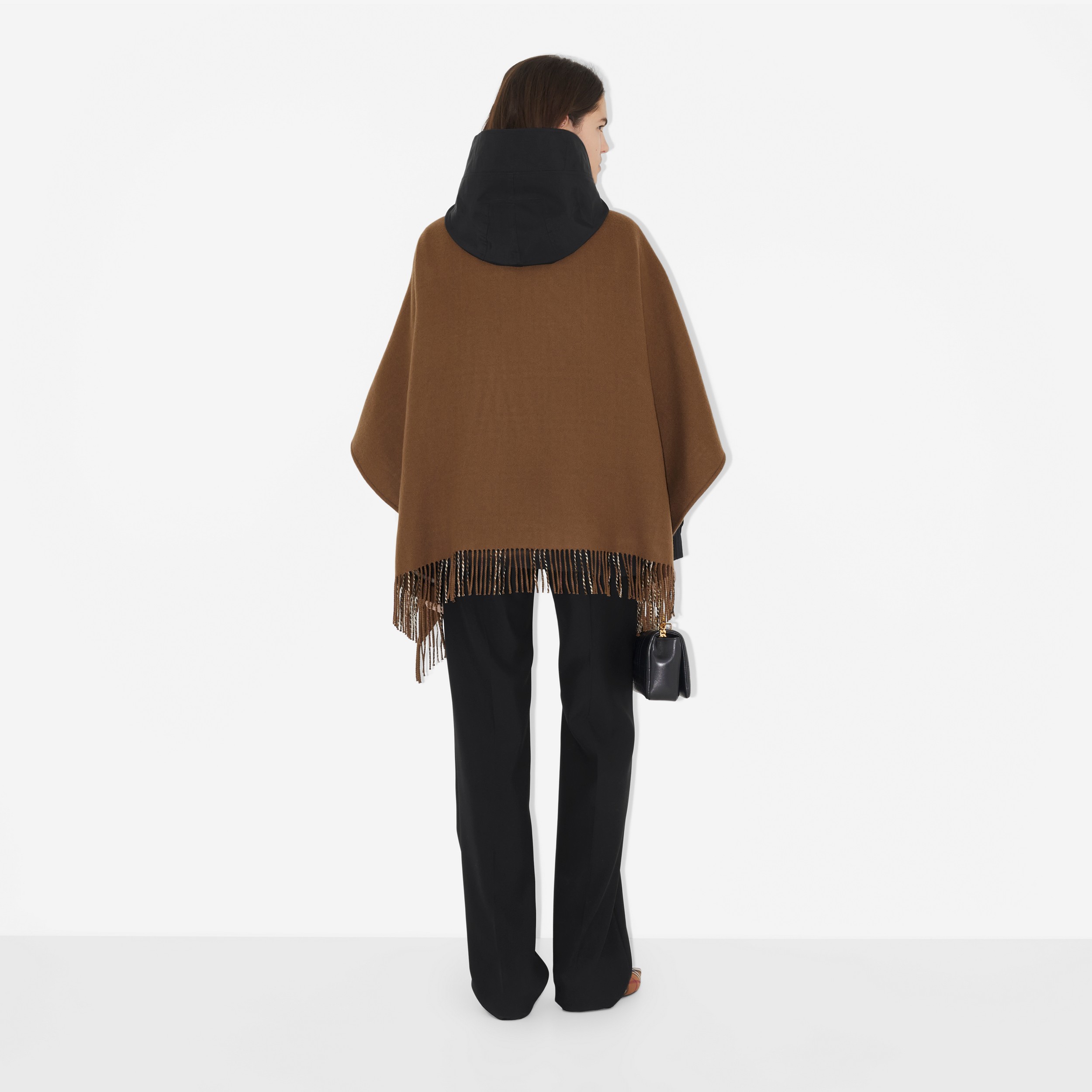 Capa reversible en lana Check (Marrón Abedul Oscuro) | Burberry® oficial - 4