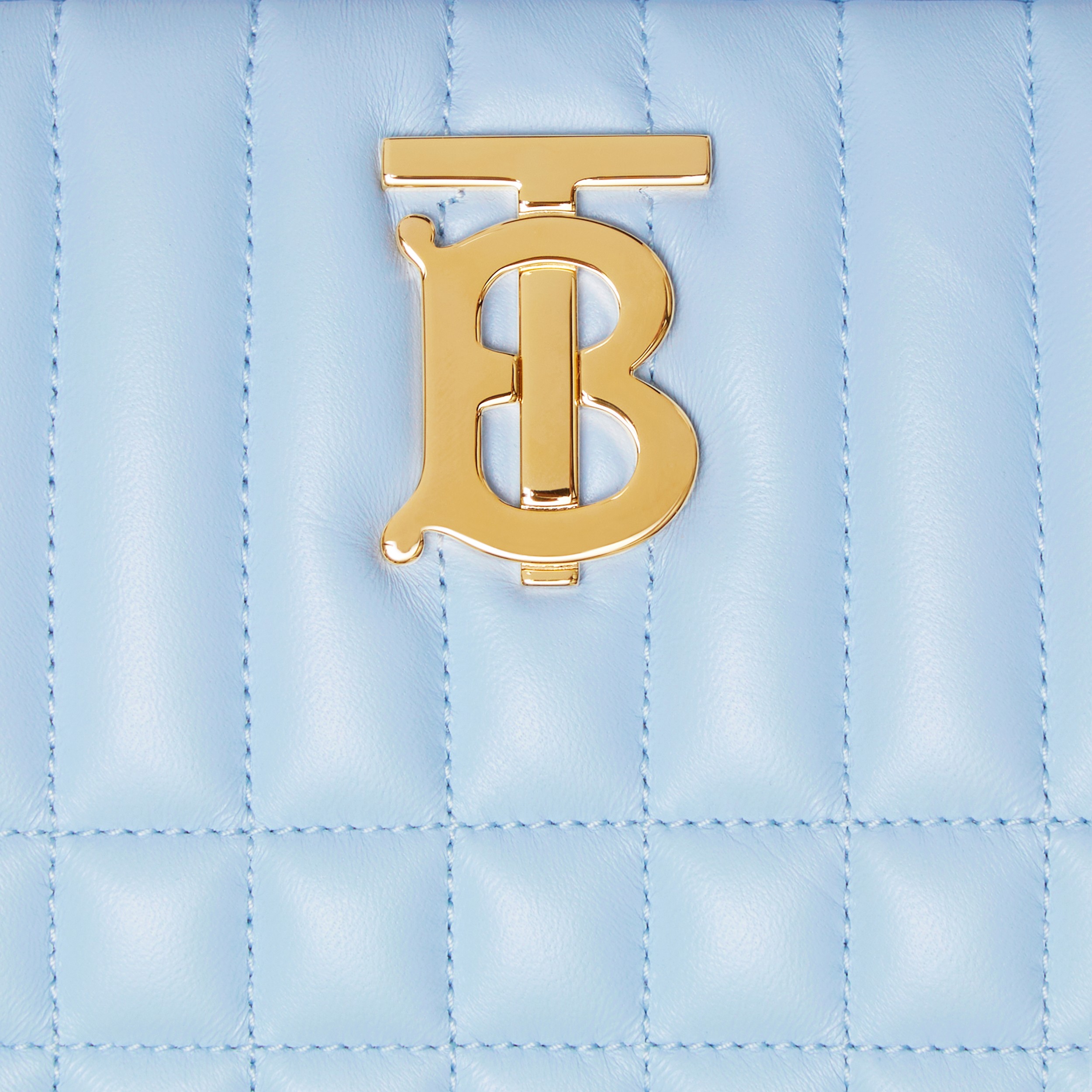 Quilted Leather Small Lola Camera Bag in Pale Blue - Women | Burberry ...