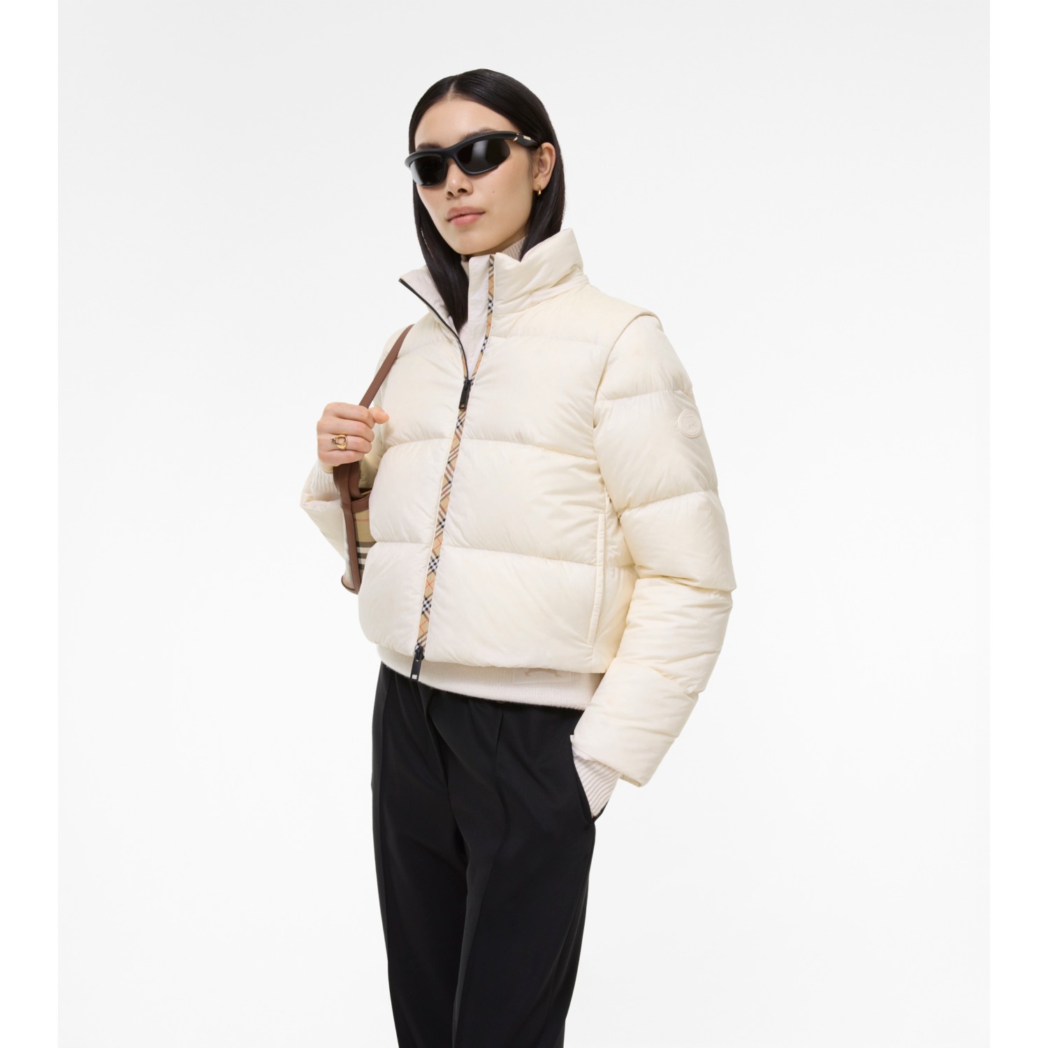 Detachable Sleeve Nylon Langdale Puffer Jacket - thumbnail 3