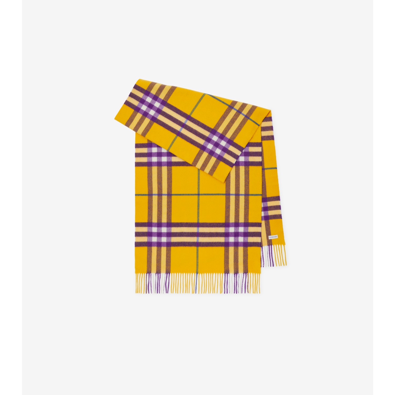 ワイド チェック カシミアスカーフ (ペア) | Burberry®公式サイト