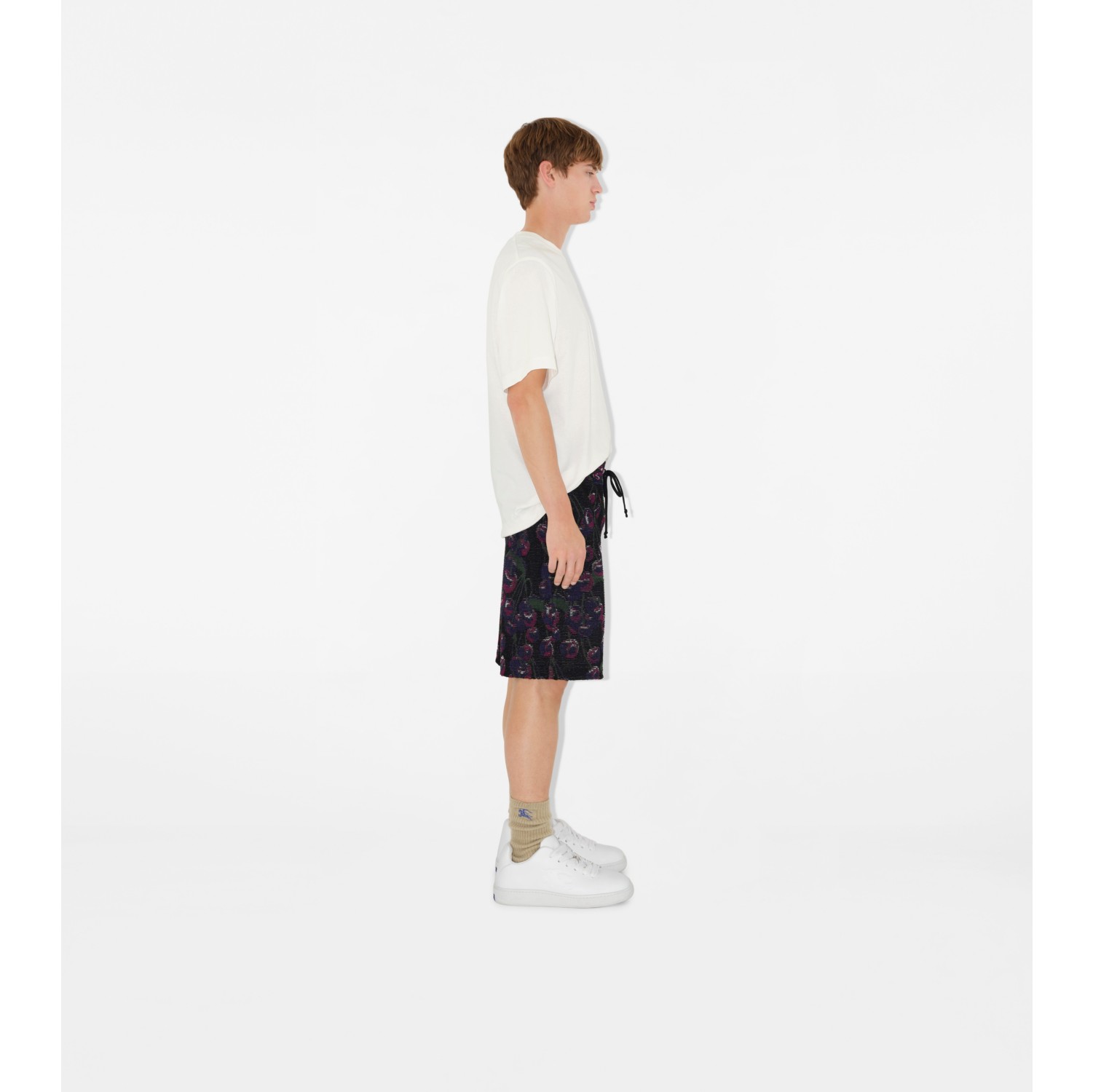 Cherry Cotton Silk Shorts