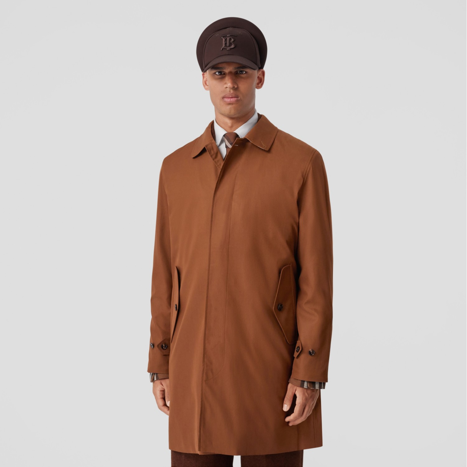 Burberry coat on sale mens brown