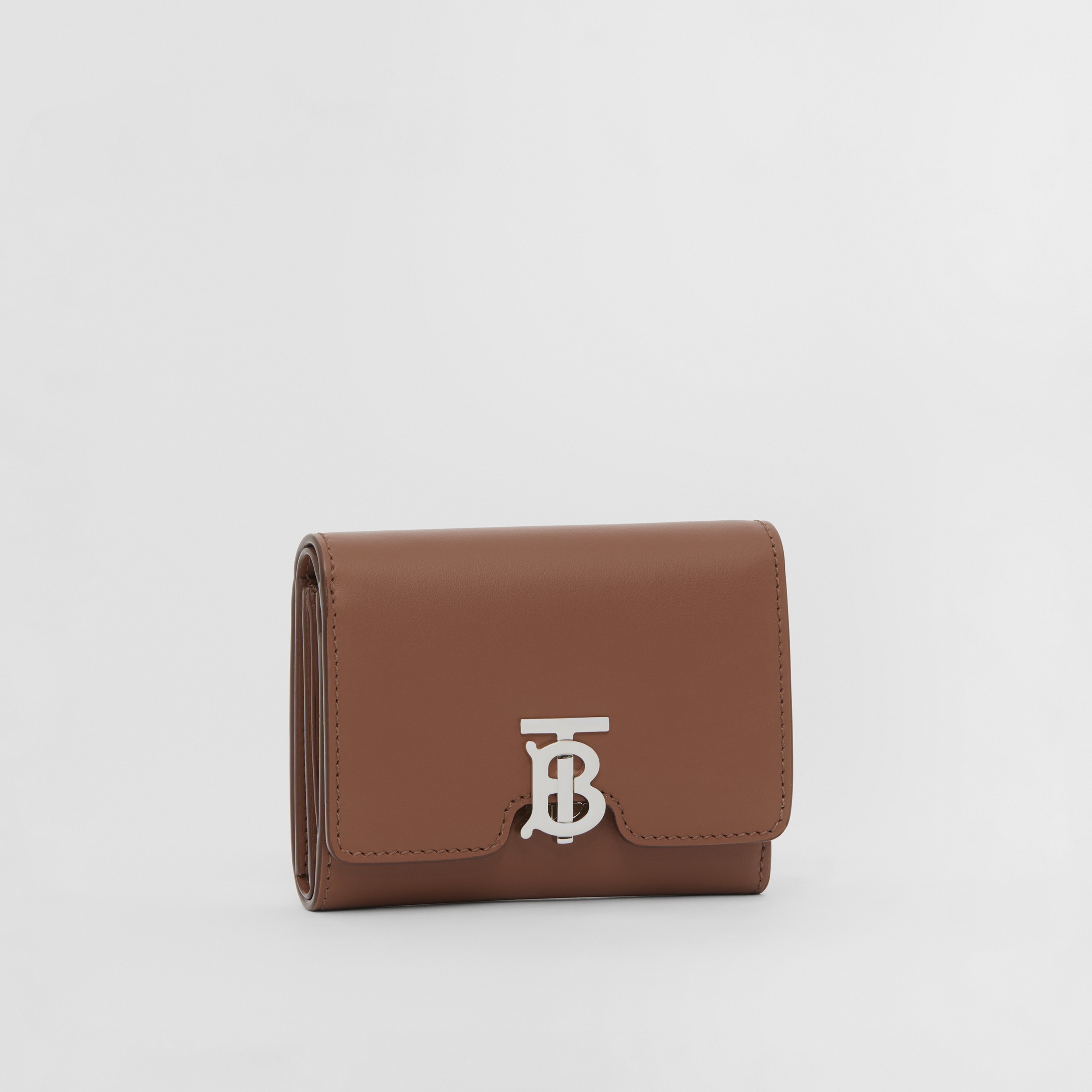 Leather TB Folding Wallet in Malt Brown - Women | Burberry® Official - 4