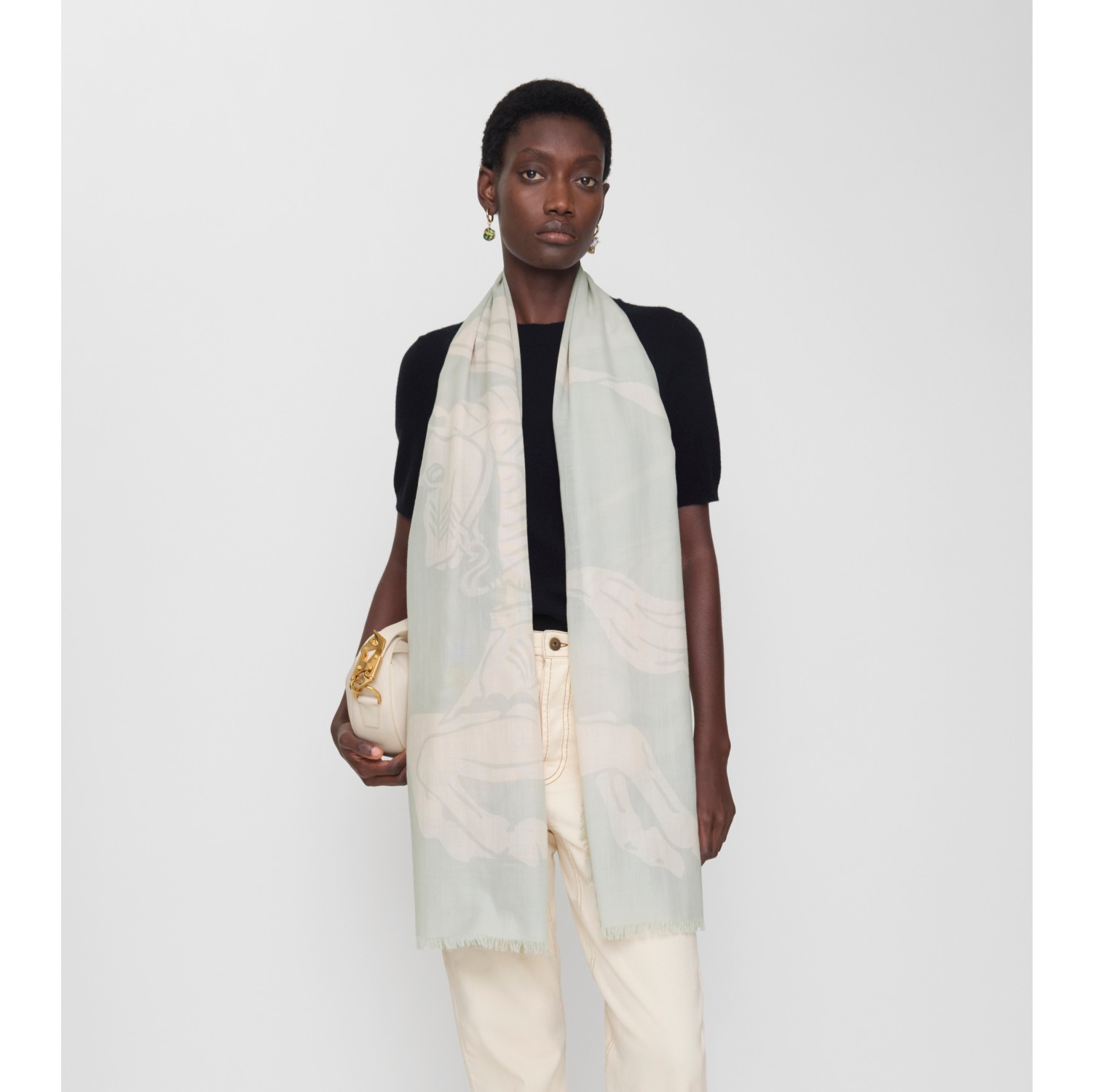 Wide EKD Wool Scarf