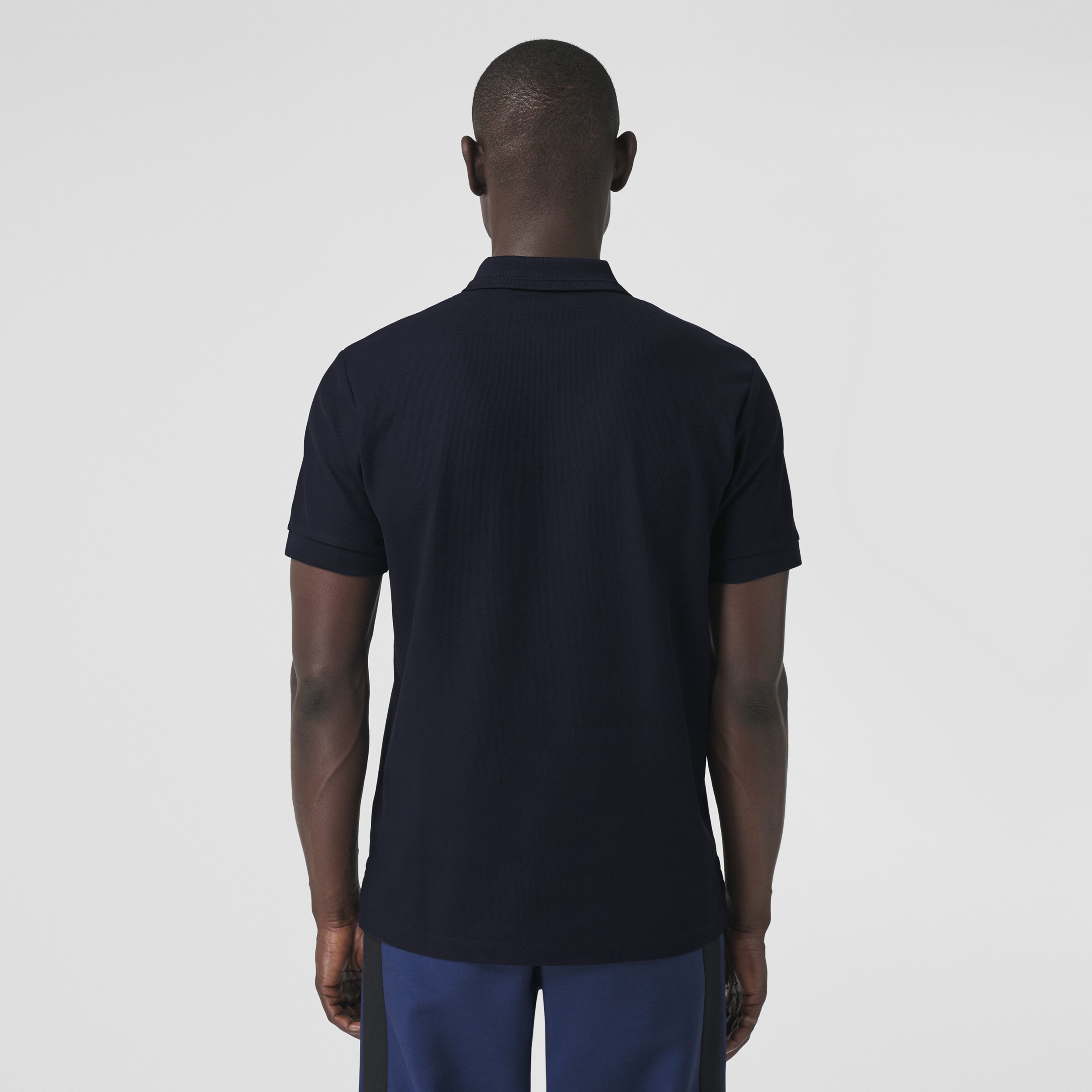 Poloshirt aus Baumwollpiqué mit Monogrammmotiv (Kohleblau) - Herren | Burberry® - 3