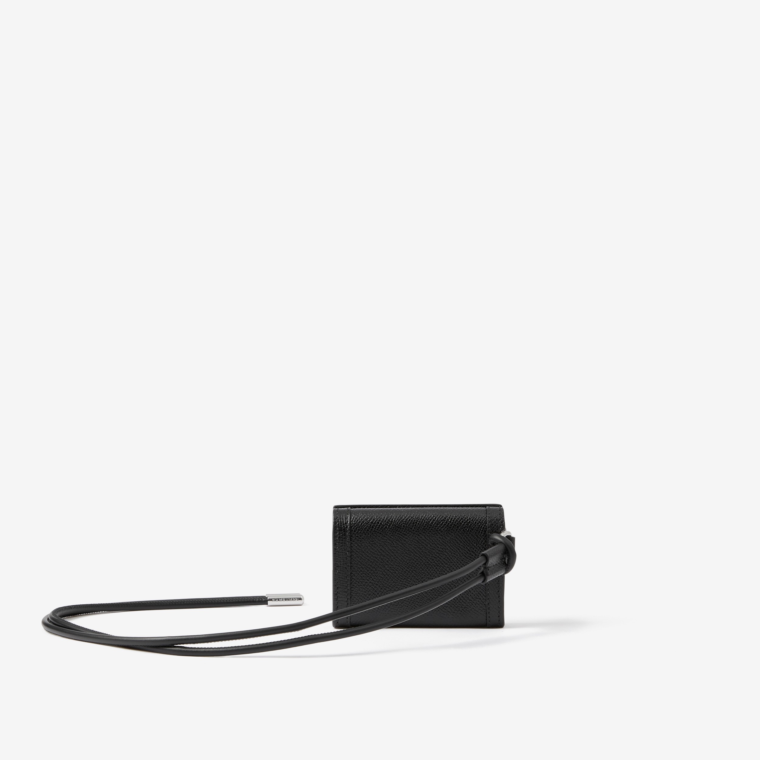 Grainy Leather TB Card Case Lanyard in Black - Men | Burberry® Official - 3