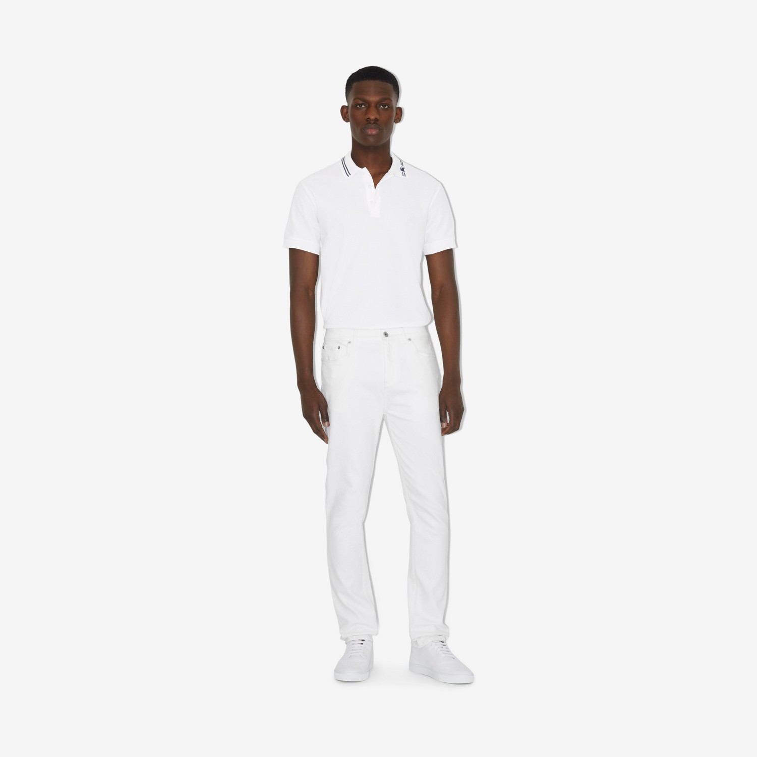 EKD Cotton Polo Shirt in White - Men | Burberry® Official