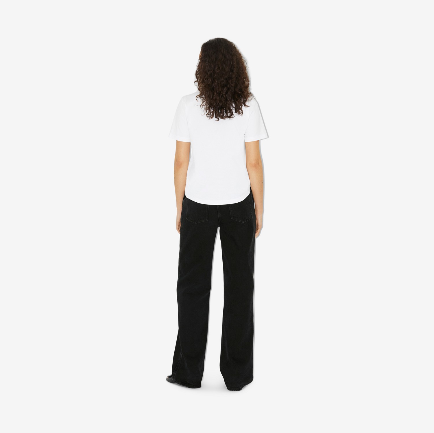 T-shirt en coton EKD (Blanc) - Femme | Site officiel Burberry®