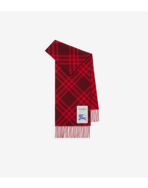 Check Cashmere Scarf
