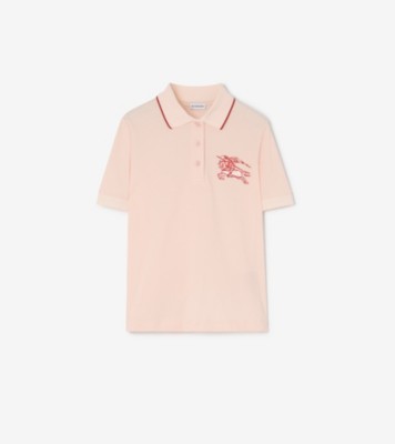 Burberry ハートナイト コットンポロシャツ (コンパクトピンク) - ウィメンズ | Burberry®公式サイト