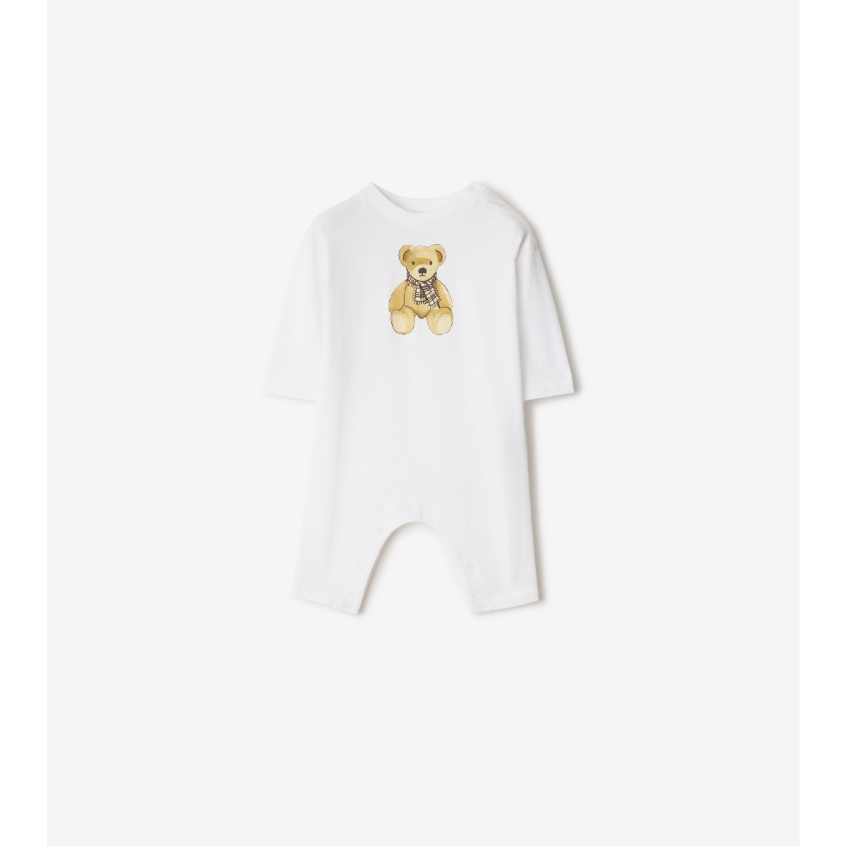 Burberry Childrens Thomas Bear Cotton Jumpsuit