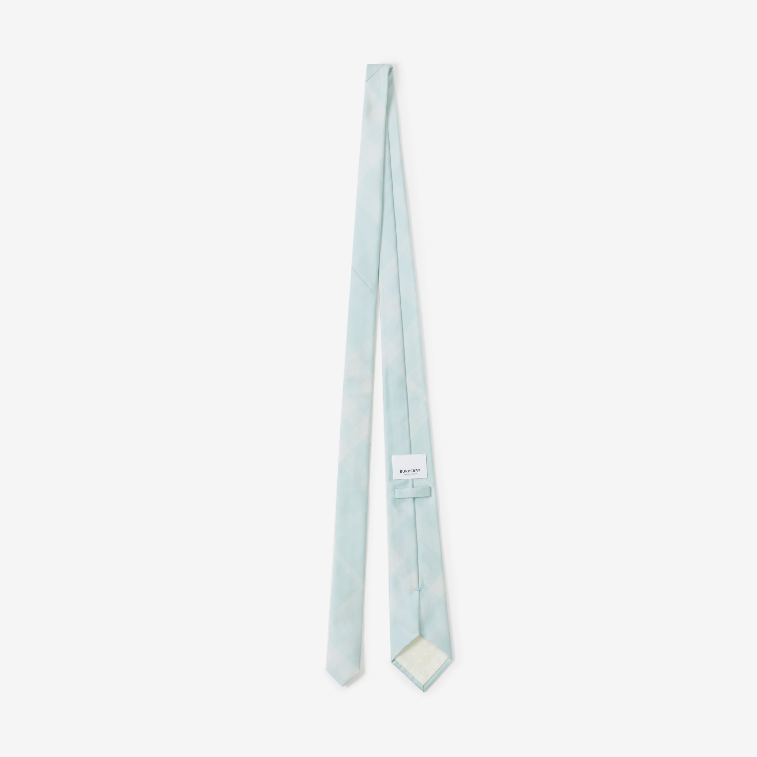 Classic Cut Check Silk Tie in Duck Egg Blue - Men | Burberry® Official - 2