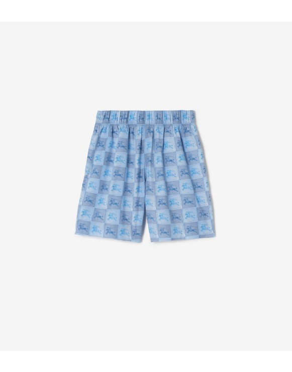 Knight Checkerboard​ Cotton Shorts