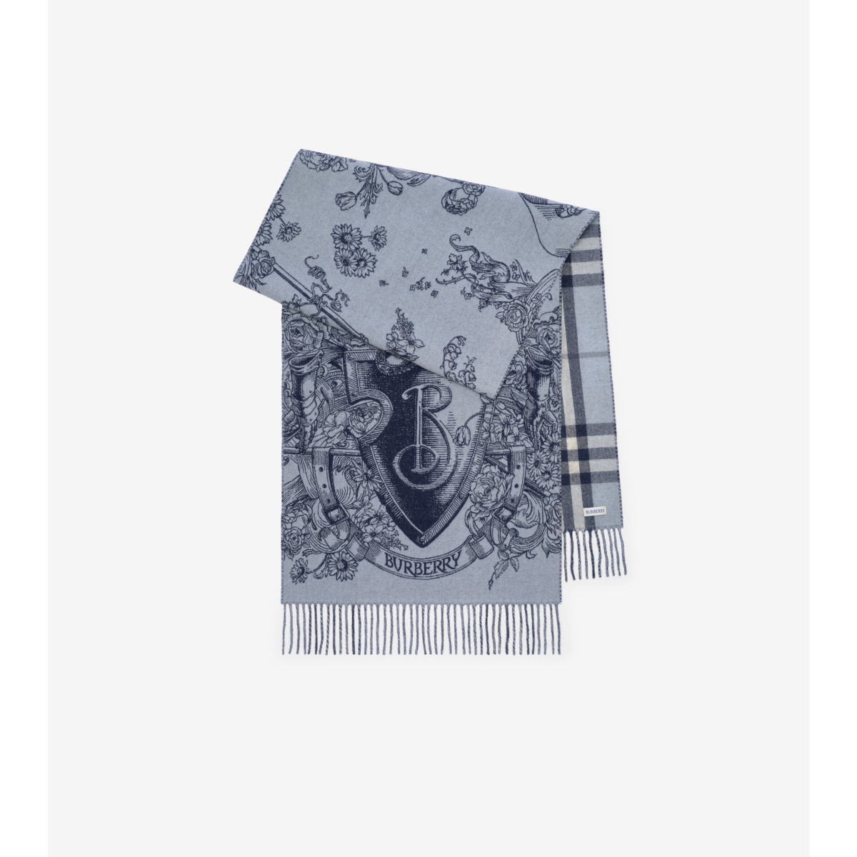  Check Reversible Etched Knight Scarf