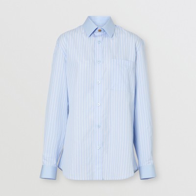 chemise burberry bleu