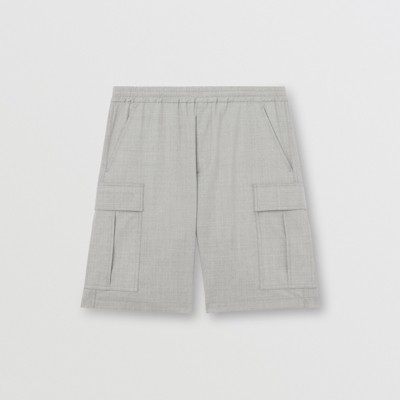 grey burberry shorts