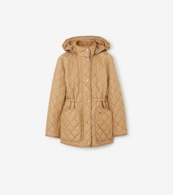 Burberry detachable hood quilted showerproof parka best sale