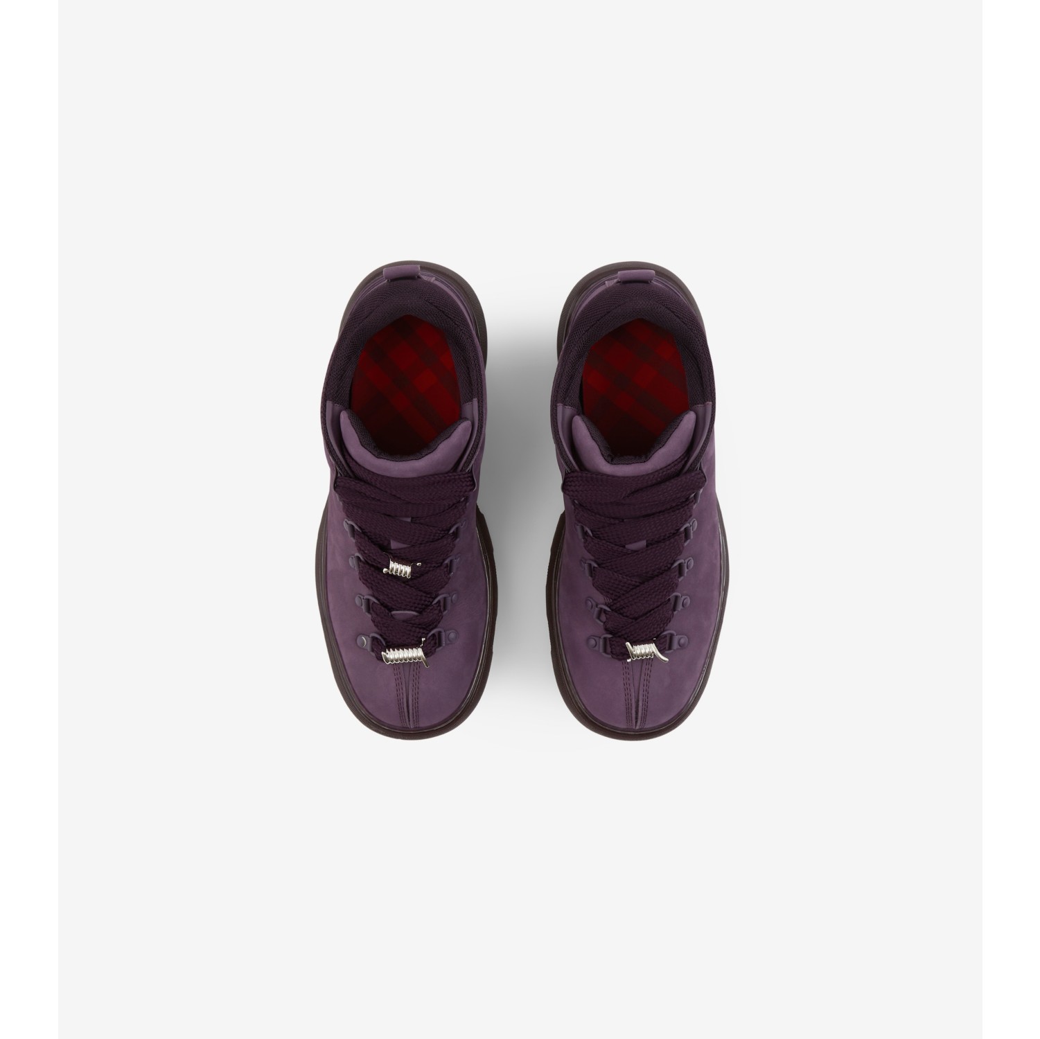 Schuhe „Trek“ aus Nubukleder (Aubergine) - Herren | Burberry®