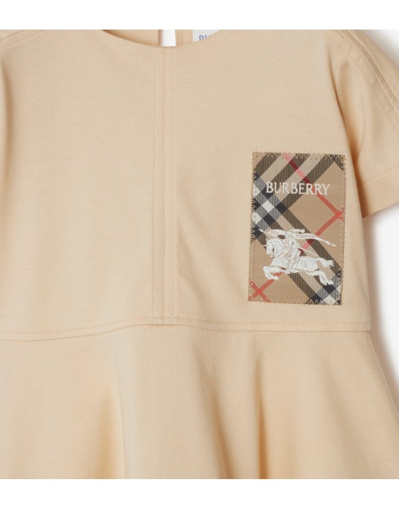 Check Label Cotton Dress