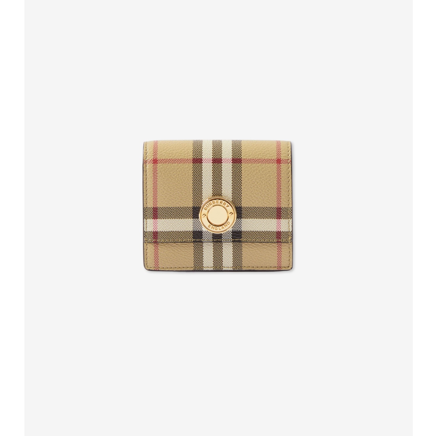 極美品】BURBERRY がま口 ノバチェック シャドーホース 折財布 【公式 