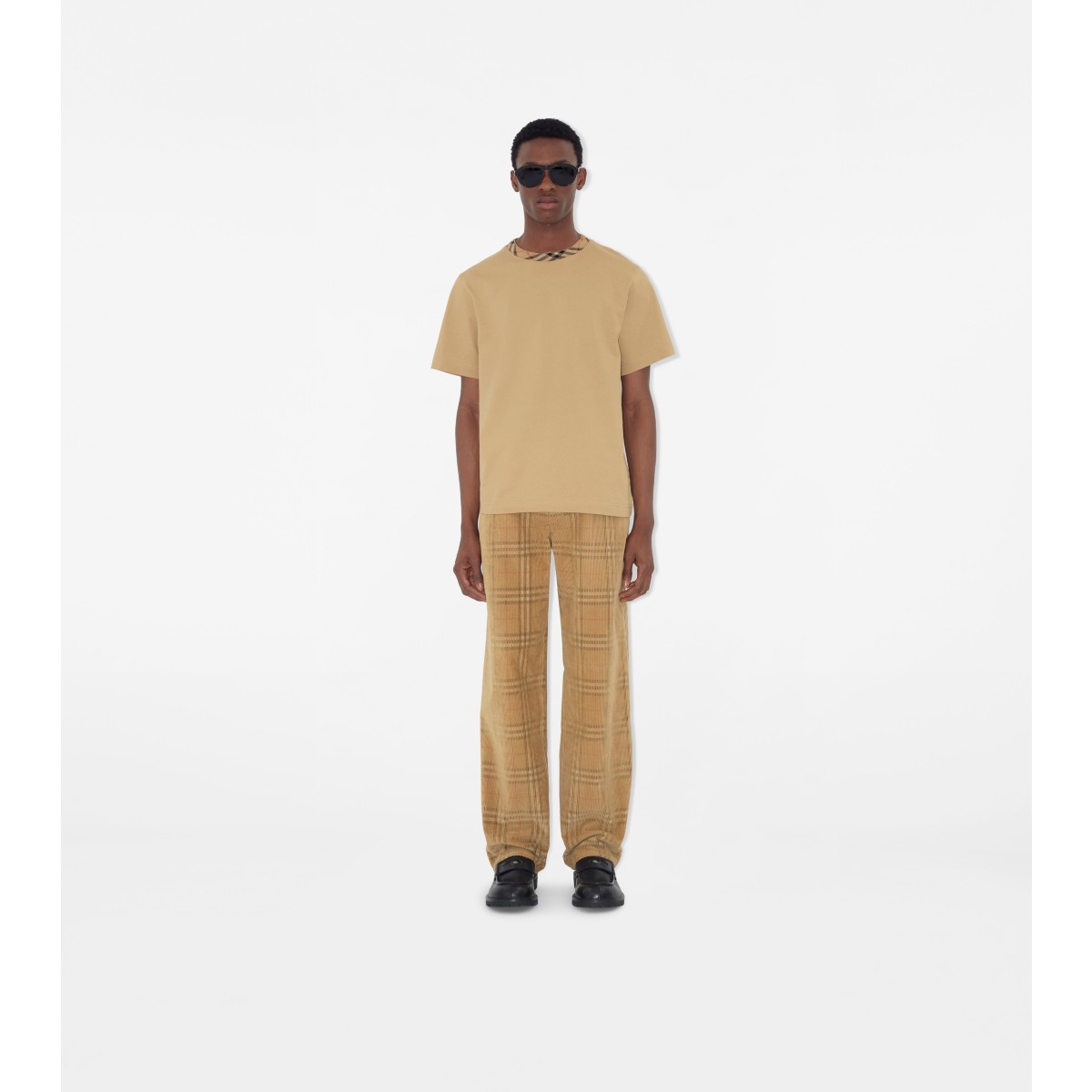  Check Corduroy Trousers