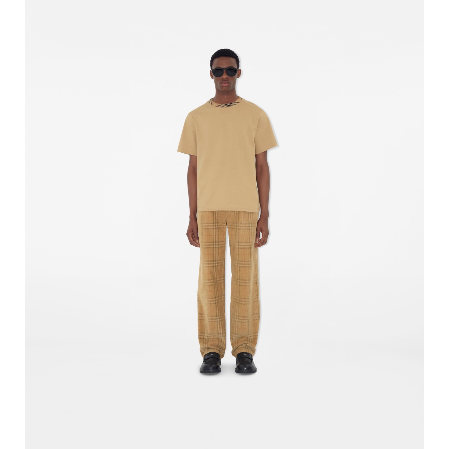 Pantaloni in corduroy Check