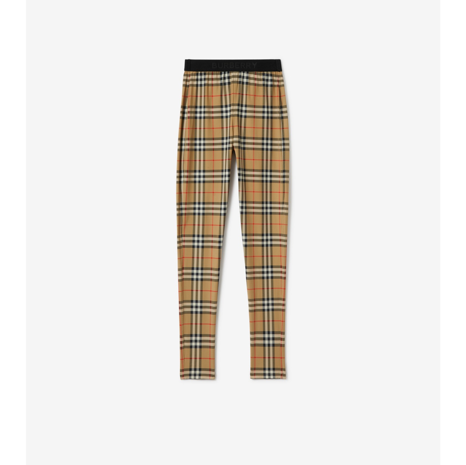 Kids Beige Vintage Check Leggings by Burberry on Sale