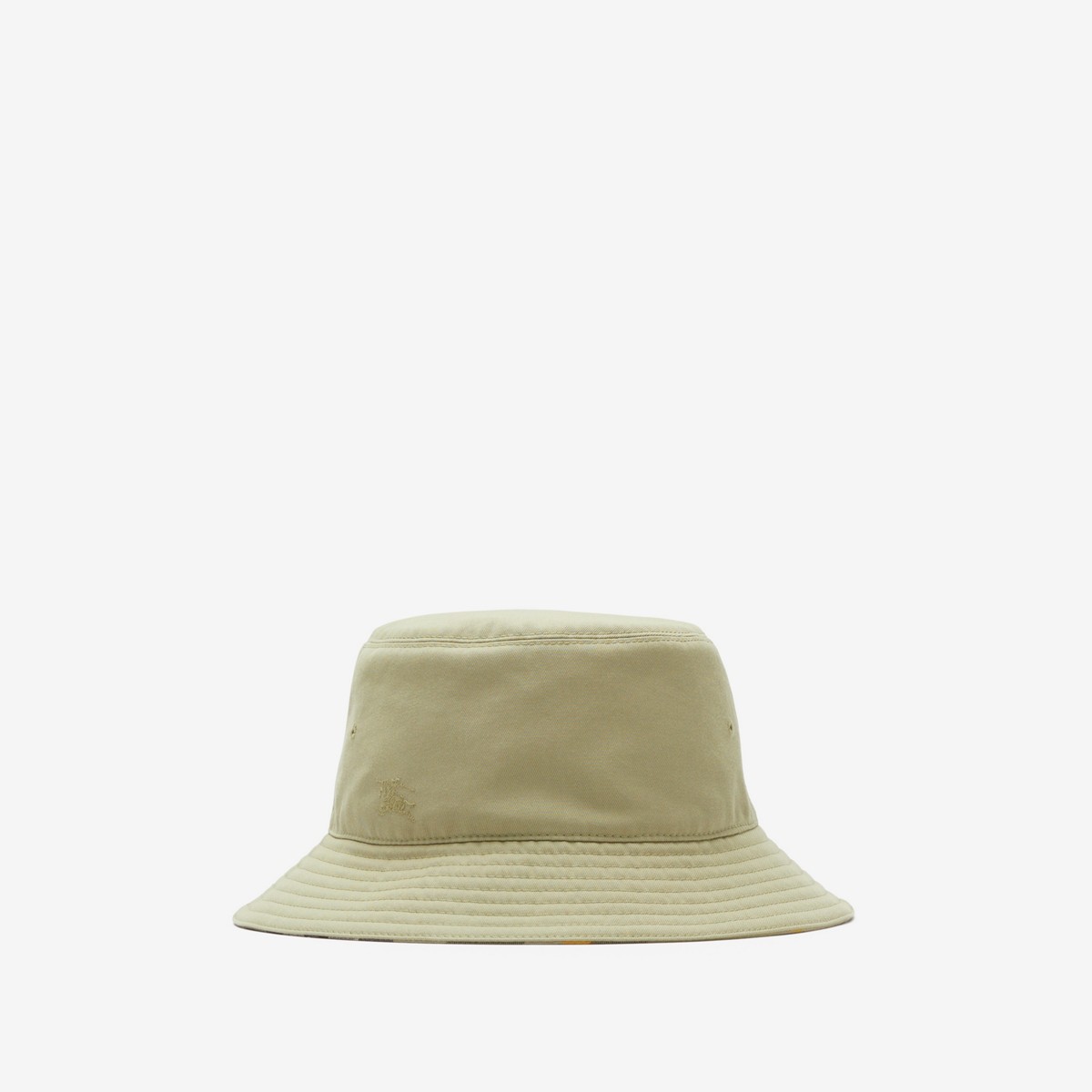 Burberry Reversible Cotton Blend Bucket Hat In Hunter