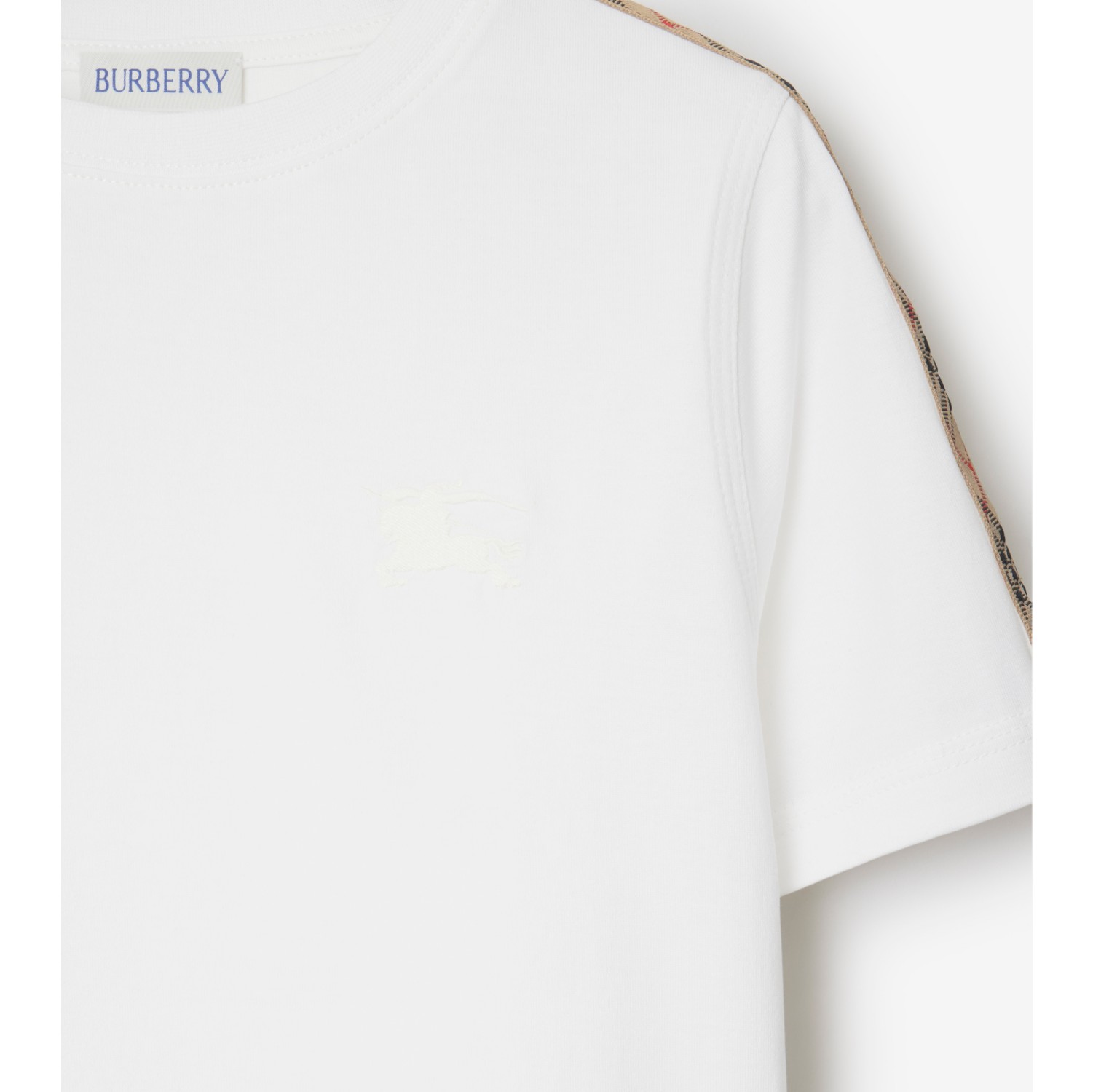 T-shirt en coton avec Check