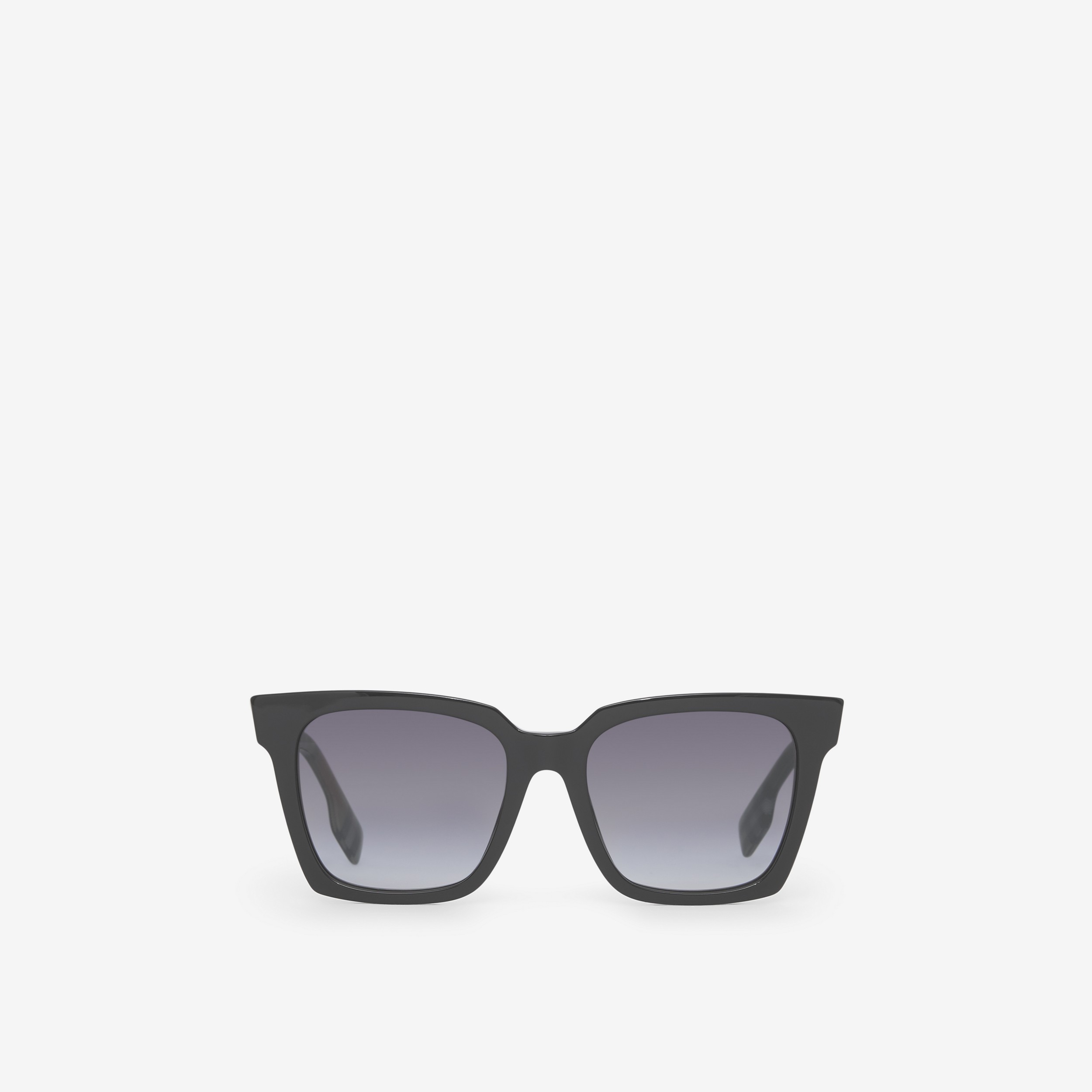 Square Frame Sunglasses in Black - Women | Burberry® Official - 1