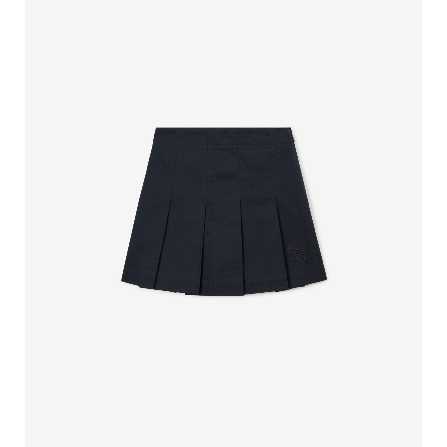 Black pleated twill skirt sale