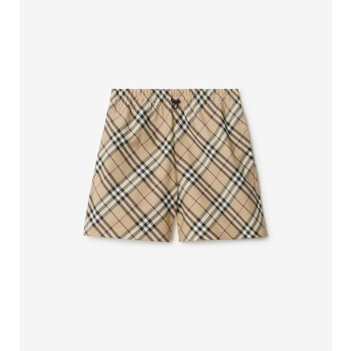 Burberry Vintage Check-print Shorts In Alabaster