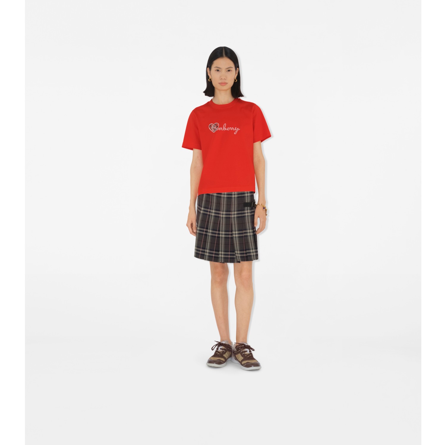 Heart Logo Cotton T-shirt