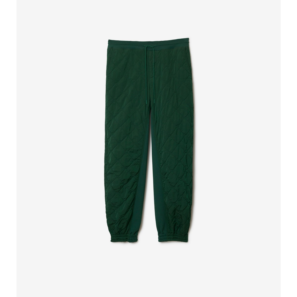 Shop Burberry Quilted Nylon Jogging Pants In Ivy