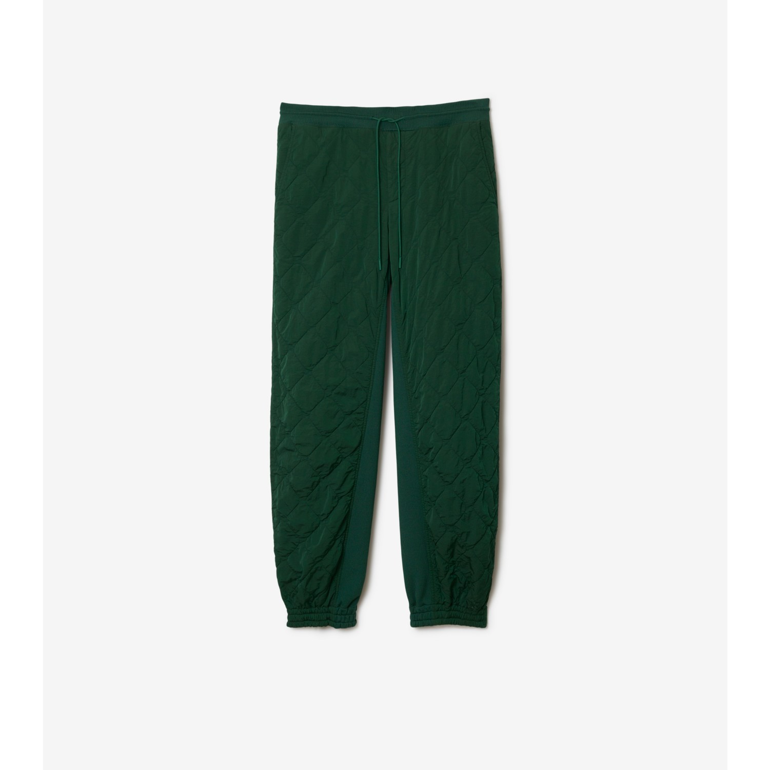 Calças jogger de nylon em matelassê