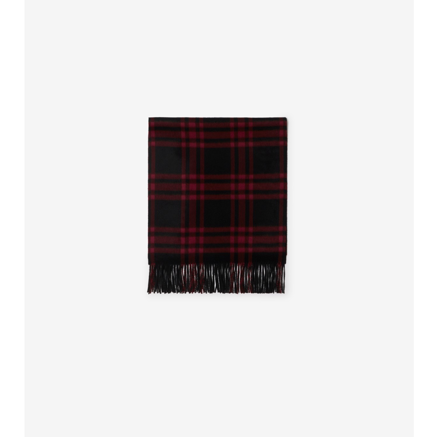 Reversible Check Cashmere Scarf