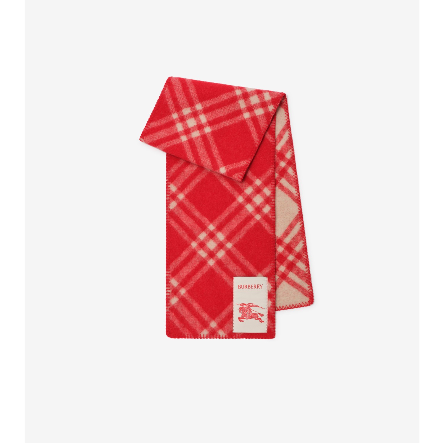 Check Wool Scarf