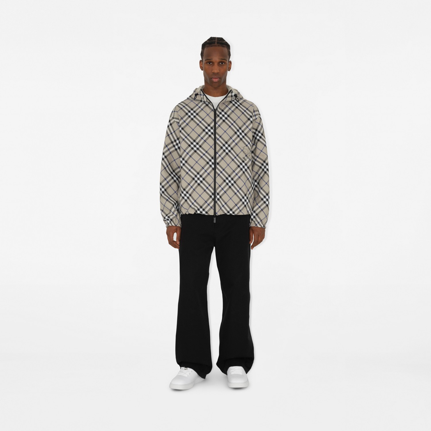 Reversible Check Jacket in Lichen - Men | Burberry® Official Reversible Check Jacket in Lichen - Men | Burberry® Official