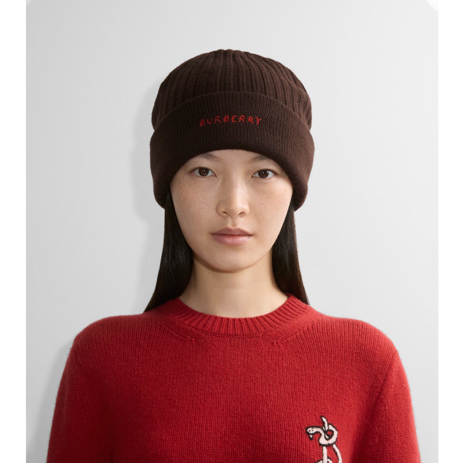 Cappellino in lana con logo