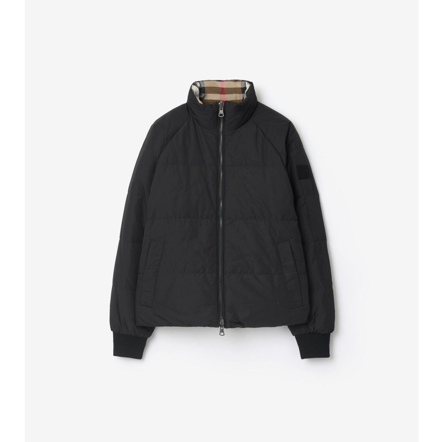 Reversible Nylon Puffer Jacket in Black - Women | Burberry