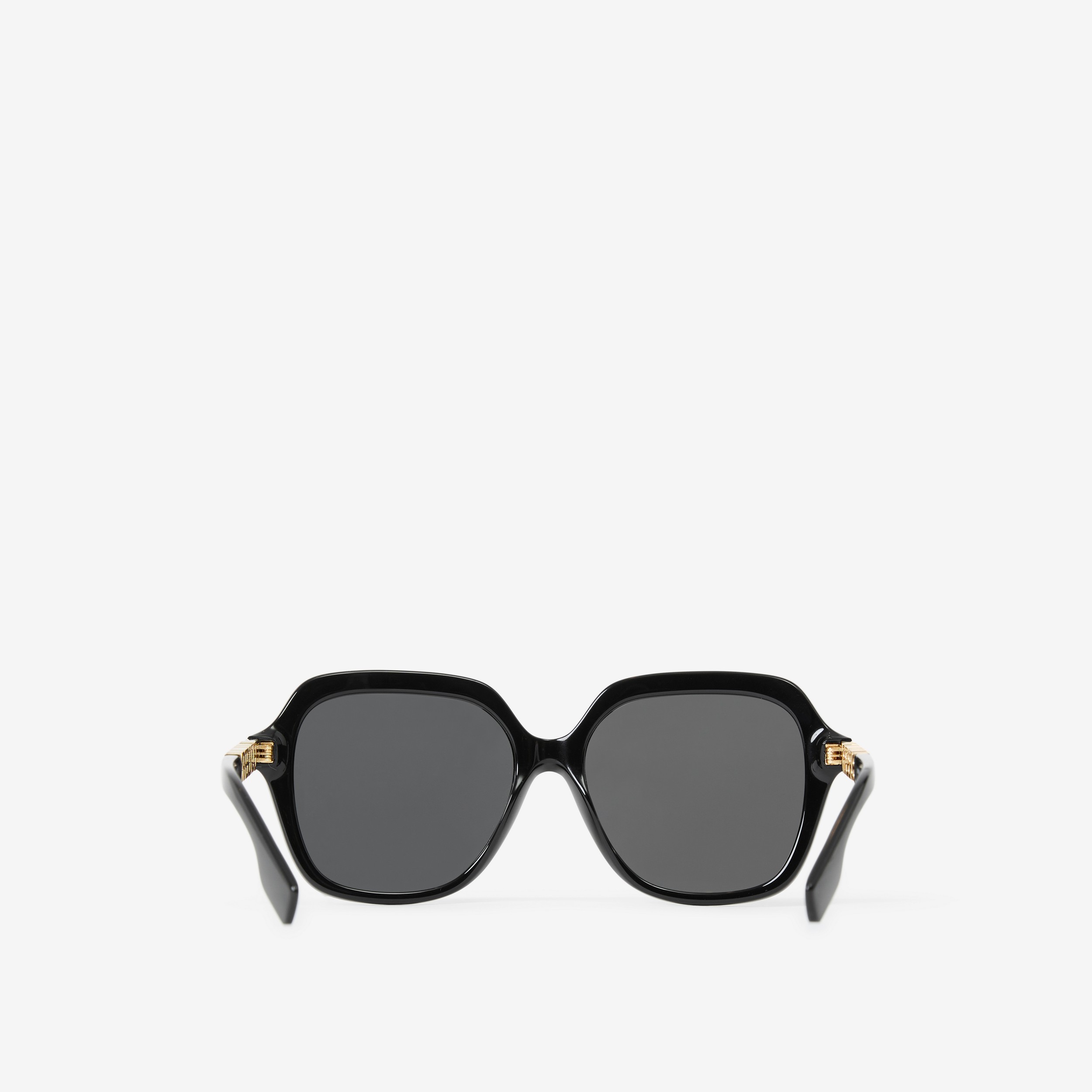 Oversized Square Frame Sunglasses in Black - Women | Burberry® Official - 3