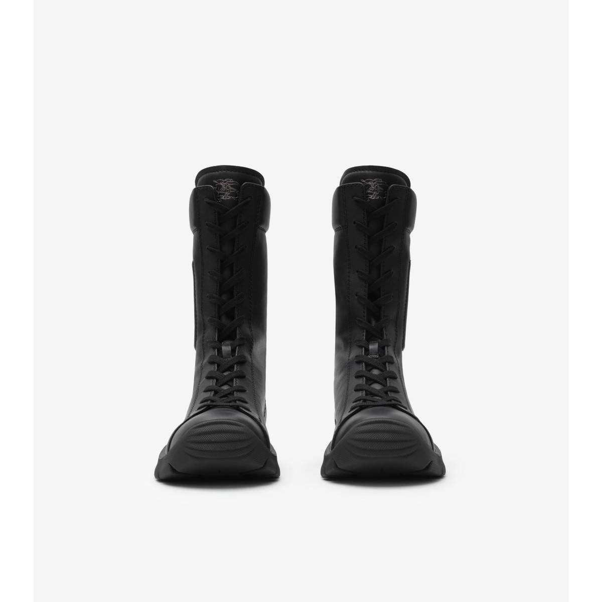  Check Leather Tone Boots​